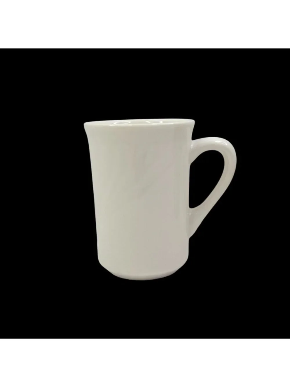 Set of 4 Tuxton Bistro Ceramic Coffee Mugs 9 oz Eggshell Restaurant Diner Cup